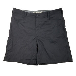 Wrangler Outdoor Series Shorts Mens 40 Black Nylon Spandex Lightweight Hiking
